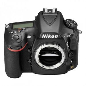 Nikon D810 Digital SLR Camera Body with 64 GB Sandisk memory card.